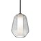 Besa Lighting Link Stem Pendant, Clear/Opal, Black Finish, 1x9W LED 1TT-LINKCL-LED-BK - alternate 1